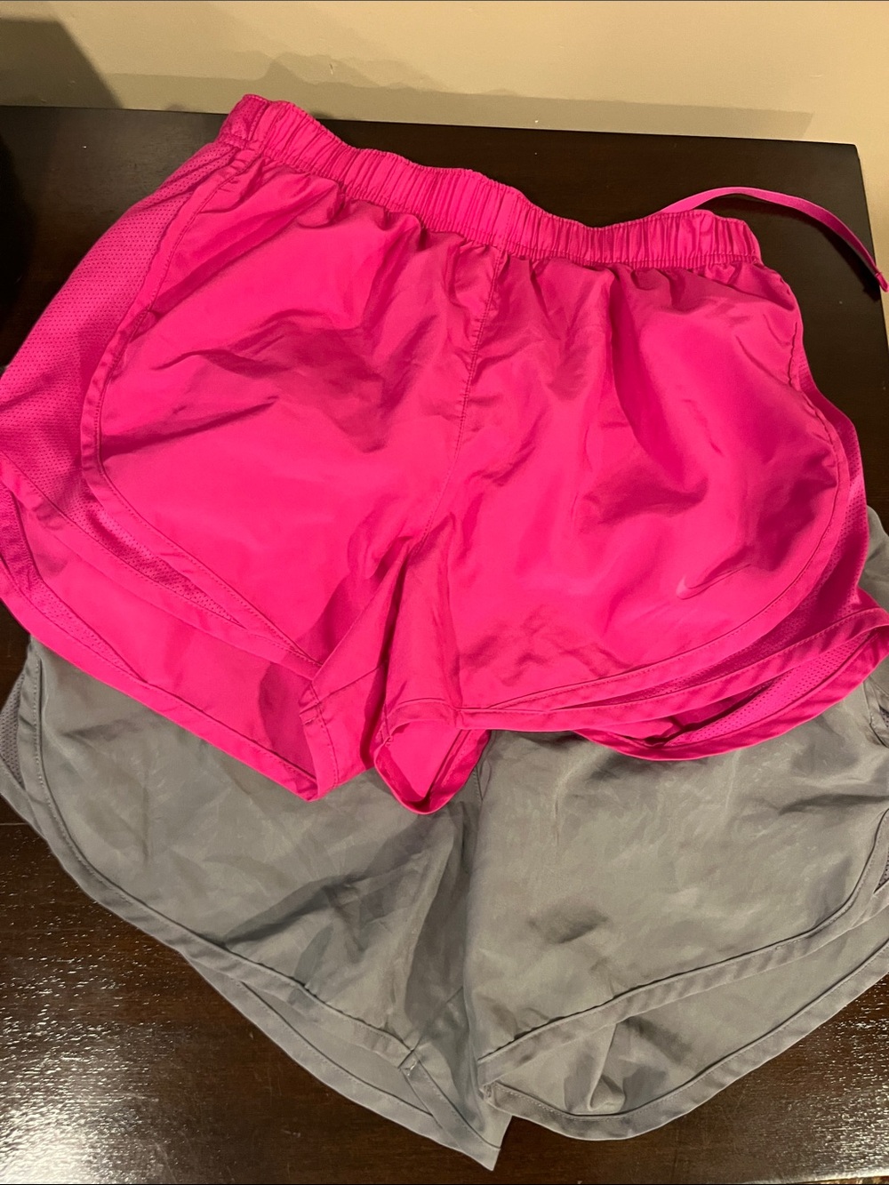 Nike Women's Hot Pink Athletic Shorts with Mesh Panels